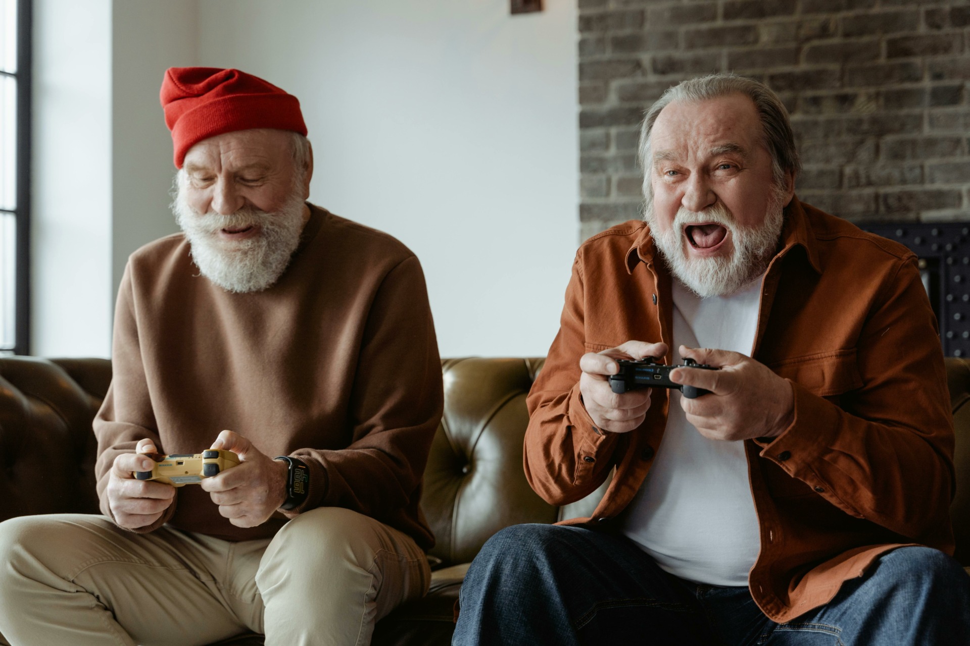 Old men gaming